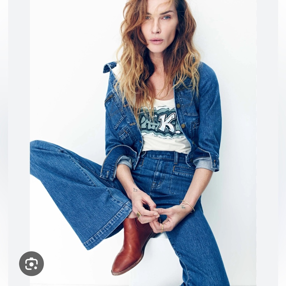 Madewell X Daryl K high waist wide leg jeans size 27